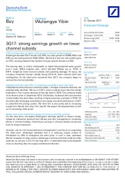 3Q17: strong earnings growth on lower channel subsidy
