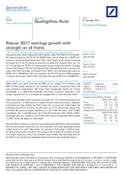 Robust 3Q17 earnings growth with strength on all fronts