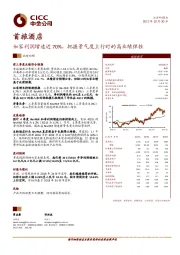 如家利润增速近70%，把握景气度上行时的高业绩弹性