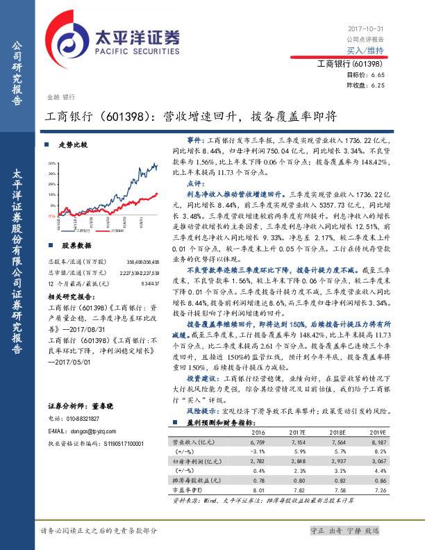 营收增速回升，拨备覆盖率即将