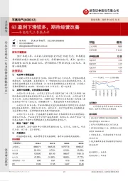 平高电气三季报点评：Q3盈利下滑较多，期待经营改善