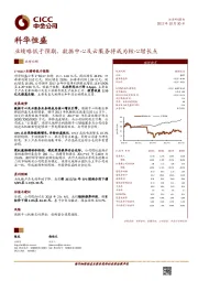 业绩略低于预期,数据中心及云服务将成为核心增长点