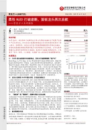 京东方A点评报告：柔性OLED打破垄断，面板龙头再次启航