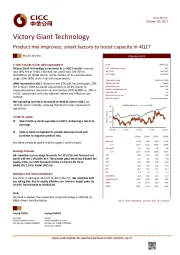 Product mix improves; smart factory to boost capacity in 4Q17