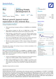 Robust growth beyond market expectation in Q3; reiterate Buy