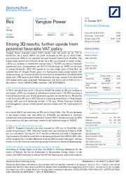 Strong 3Q results; further upside from potential favorable VAT policy