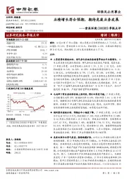 季报点评:业绩增长符合预期,期待危废业务发展