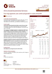 Four big segments saw continued growth in scale and profit