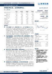 业绩底部坐实，反转趋势确立