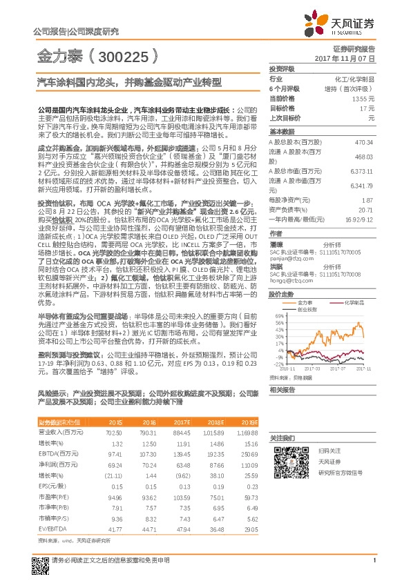 汽车涂料国内龙头，并购基金驱动产业转型