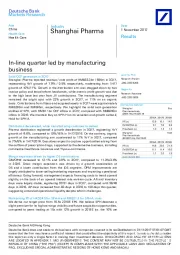 In-line quarter led by manufacturing business