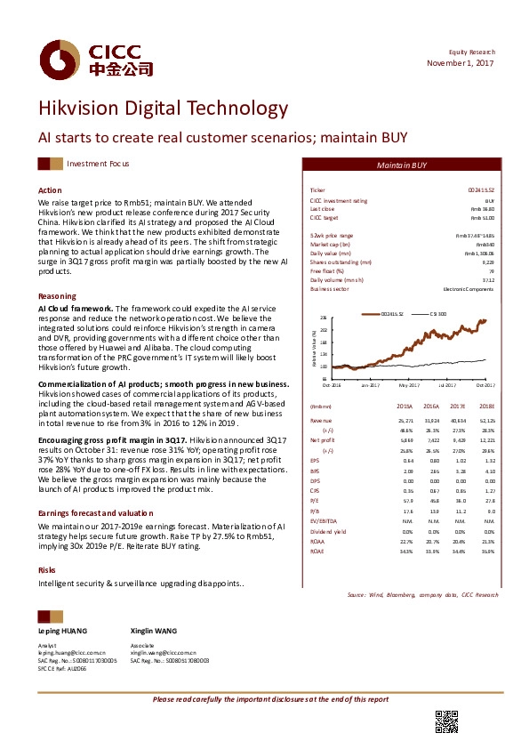 AI starts to create real customer scenarios; maintain BUY