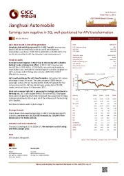 Earnings turn negative in 3Q; well-positioned for AFV transformation