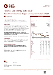 Weak AFV powertrain sales dragged earnings; recovery likely in 4Q17