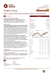 Better supply-demand balance & higher capacity to drive growth