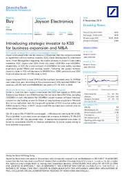 Introducing strategic investor to KSS for business expansion and M&A