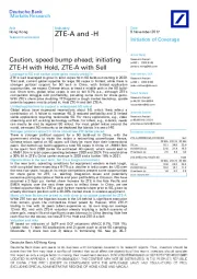 Caution, speed bump ahead; initiating ZTE-H with Hold, ZTE-A with Sell