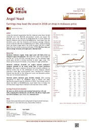 Earnings may beat the street in 2018 on drop in molasses price