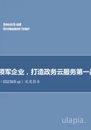 深度报告:自主可控领军企业,打造政务云服务第一品牌