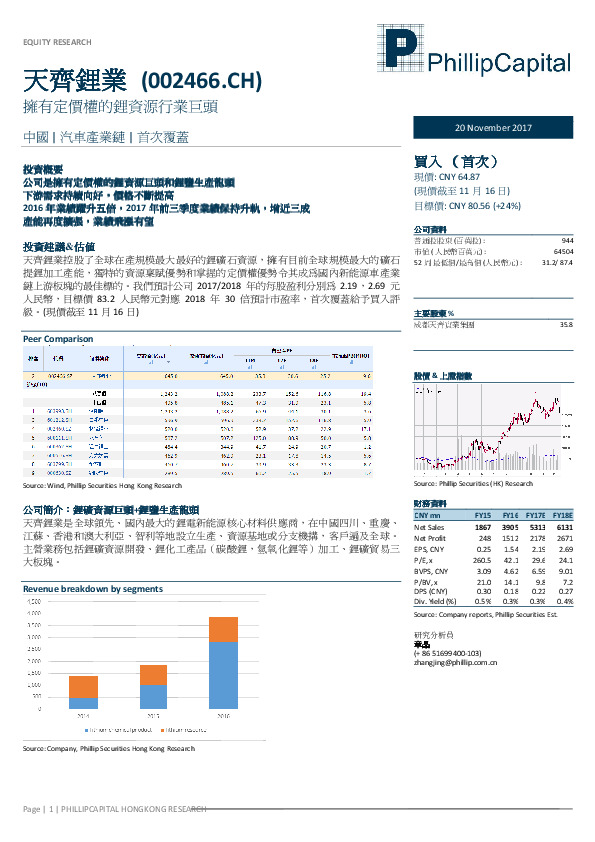 拥有定价权的锂资源行业巨头
