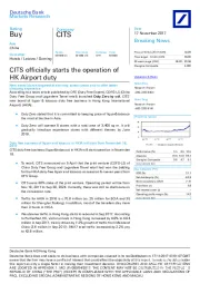 CITS officially starts the operation of HK Airport duty