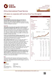 CITS plans to cooperate with Sunrise Duty Free (Shanghai)