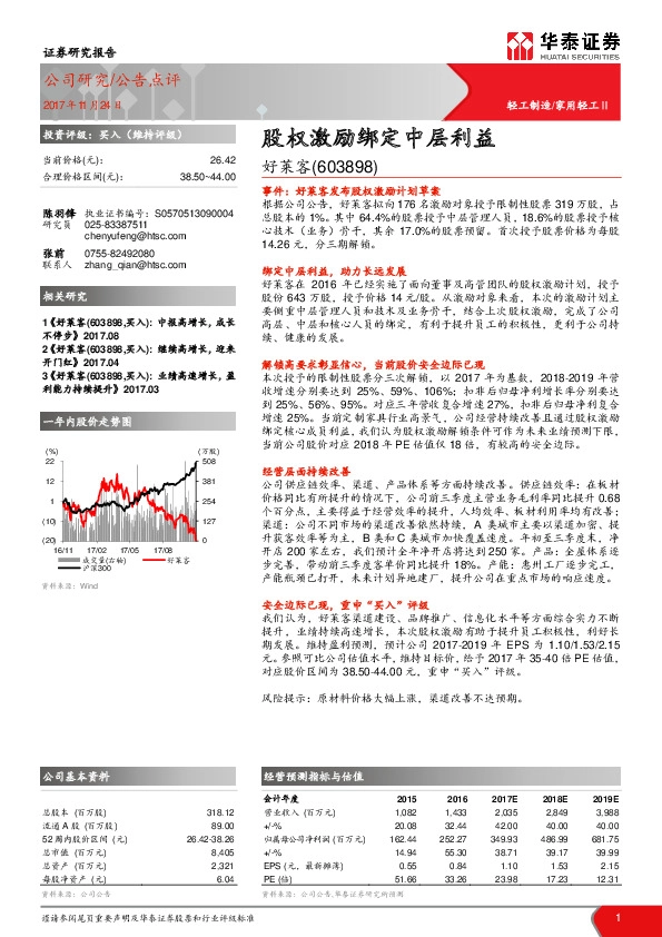 股权激励绑定中层利益