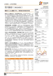 精细化工主业量价齐升，锂电新材料雏形初现