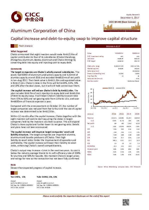 Capital increase and debt-to-equity swap to improve capital structure