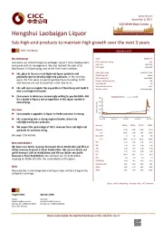 Sub-high-end products to maintain high growth over the next 3 years