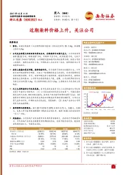 近期染料价格上升，关注公司