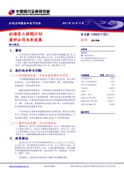 拟推员工持股计划 看好公司未来发展