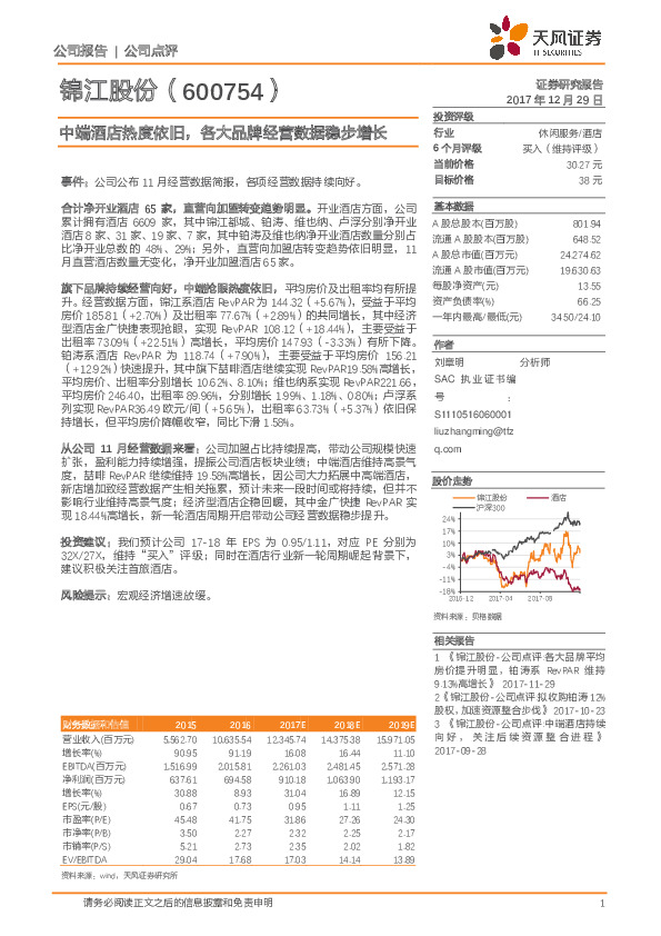 中端酒店热度依旧，各大品牌经营数据稳步增长