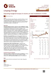 Expecting marginal increase in returns on new installations in 2018