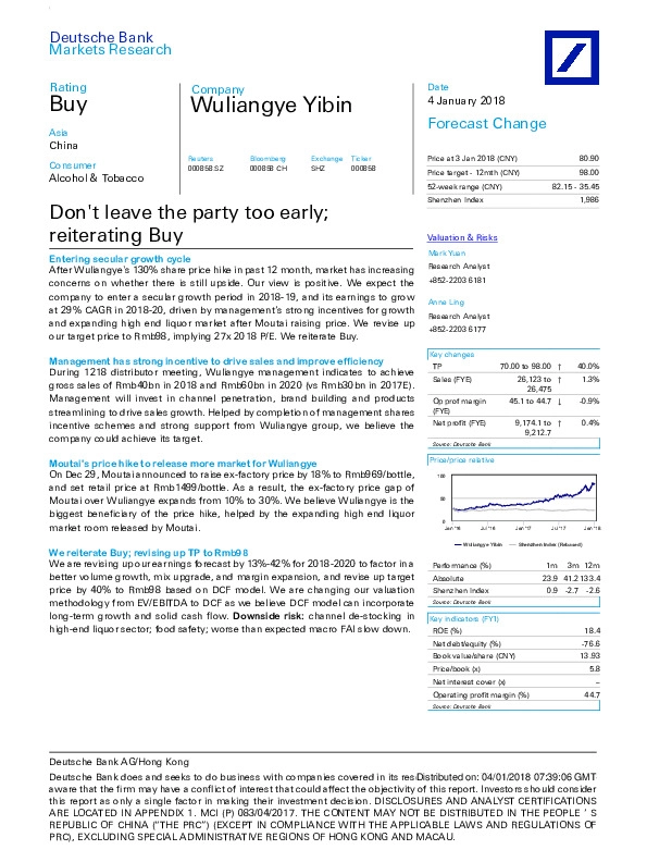 Don't leave the party too early; reiterating Buy
