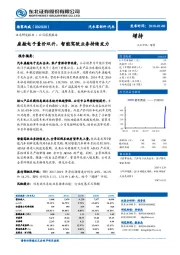 座舱电子量价双升，智能驾驶业务持续发力