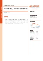 动态点评：自主崛起受益，2017年净利预增逾3成