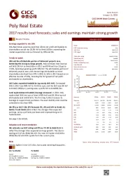 2017 results beat forecasts; sales and earnings maintain strong growth