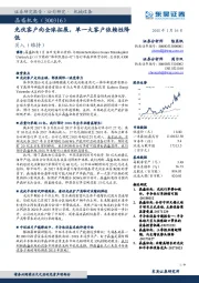 光伏客户向全球拓展，单一大客户依赖性降低