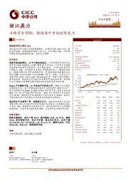 业绩符合预期，期待海外市场继续发力