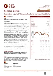 Heavier-than-expected FX pressure; headwinds from possible US tariffs