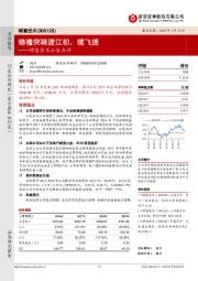 锦富技术公告点评：锦襜突骑渡江初，续飞速