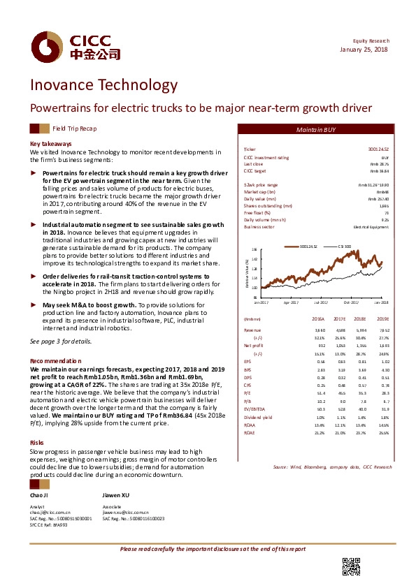 Powertrains for electric trucks to be major near-term growth driver