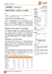 业绩基本符合预期，大宗商品B2B龙头崛起