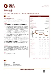 2H17收入同比大幅增长，关注新品研发与销售进展