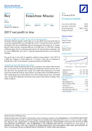 2017 net profit in line