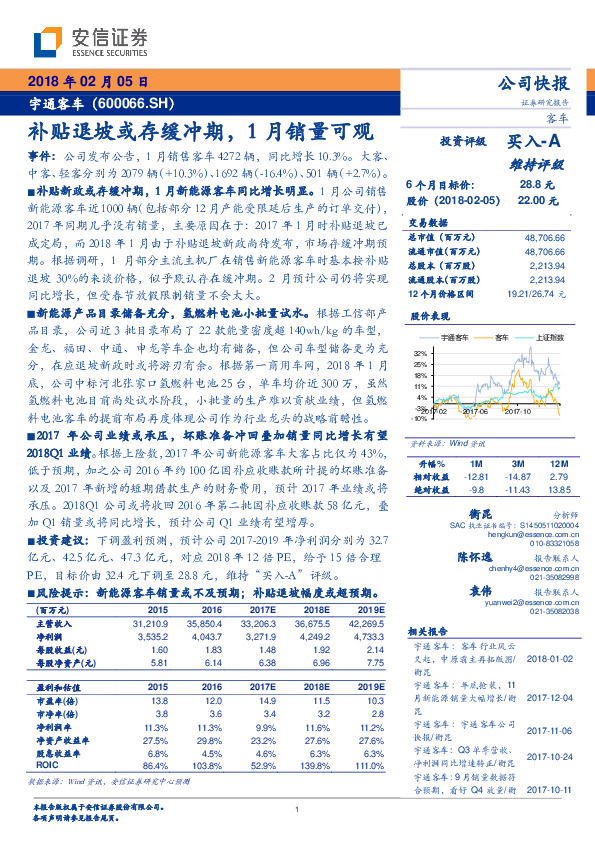 补贴退坡或存缓冲期，1月销量可观