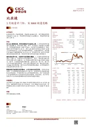 1月销量开门红，宋MAX销量亮眼