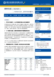 汽车电子龙头，坐享市场价量齐升