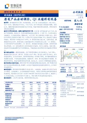 原有产品启动调价，Q1业绩料有改善